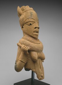 Egy női alak feje és törzse, Jos Plateau régió, Nigéria, Kr.e. 500-i.sz. 200 (cserép) alkotó: Culture Nok