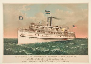 Providence és Stonington Steamship Co alkotó: Currier and Ives