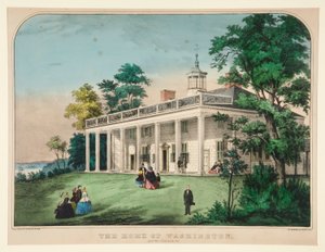 Washington otthona/ Mount Vernon, VA alkotó: Currier and Ives