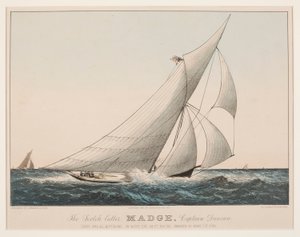 A skót Cutter Madge, Duncan kapitány alkotó: Currier and Ives