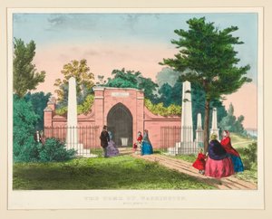 Washington sírja/ Mount Vernon, VA alkotó: Currier and Ives