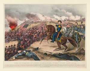 Fort Donelson megrohanása, Tenn. 1862. február 15 alkotó: Currier and Ives