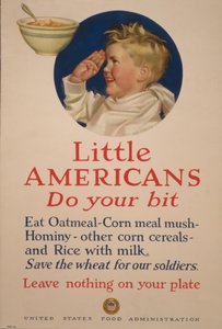 Kis amerikaiak, tegyétek meg a maga részét. Mentsd meg a búzát katonáinknak – Ne hagyj semmit a tányérodon alkotó: Cushman Parker