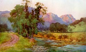 Yewdale Crags, Coniston, Cumbria, 1924-1926 alkotó: Cuthbert Rigby