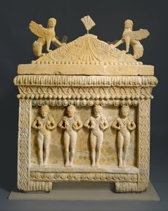 Mészkő szarkofág: az Amathus szarkofág, ie 460 körül (kemény mészkő) alkotó: Cypriot