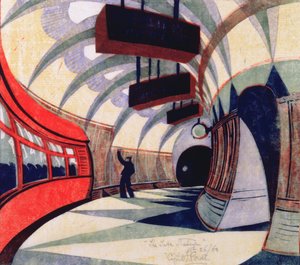 The Tube Train, 1932 körül (linómetszet) (lásd még: 151089)