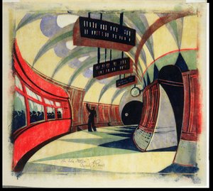 The Tube Train, 1932 körül (linómetszet) (lásd még: 246012)