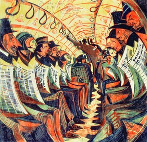 The Tube Train, 1934 körül (linómetszet)