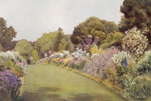 Határok a gyepen a Swiss Cottage-ban, Osborne (színes litó)