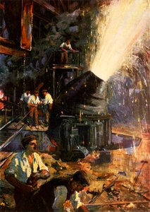 Teljes erőbedobással (színes litográfia) alkotó: Cyrus (after) Cuneo