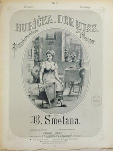 Bedrich Smetana (1824-84) A csók című film partitúrájának borítója alkotó: Czech School