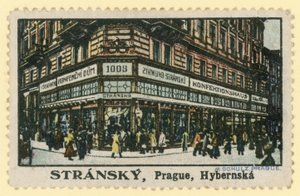 Stransky cukrászdák, Hybernska utca, Prága alkotó: Czech School