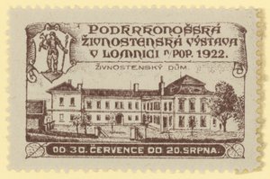 Kereskedelmi kiállítás, Lomnica., Csehszlovákia, 1922 alkotó: Czech School