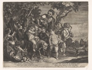 Triomf van Bacchus alkotó: D. Brunn