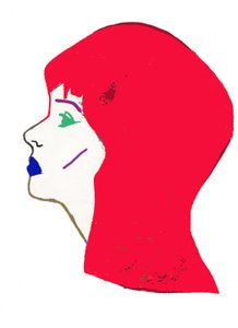 Red Head, 2017 (filctoll és photoshop, papír)