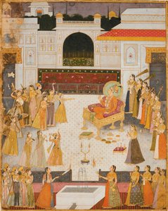 Egy esti előadás Maharaja Abhai Singh számára alkotó: Dalchand