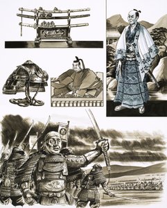 A szamuráj mestersége a rablás és az erőszak (gouache, papír) alkotó: Dan Escott