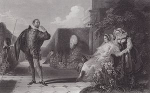 Malvolio, Tizenkettedik éjszaka (metszet) alkotó: Daniel (after) Maclise