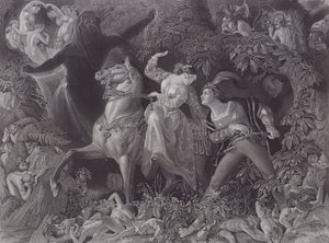 Undine (metszet) alkotó: Daniel (after) Maclise