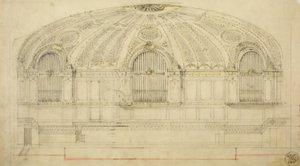 Orchestra Hall, Chicago, Illinois, szekció, 1904.
