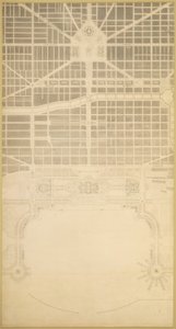 129. tábla a The Plan of Chicago-ból, 1909: Chicago. A város üzleti központja, a...