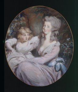 Margaret „Peggy” Arnold és lánya, Sophia, 1787 körül
