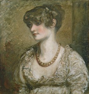 Fiatal nő portréja (tempera papíron)