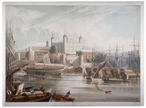Londoni Tower, 1819. alkotó: Daniel Havell