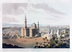 Kilátás Nagy-Kairóra, Egyiptom, 1809.