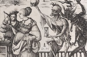 A Halál és az ördög meglep két nőt, kb. 1515.