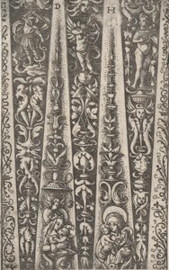 Design for the Channels of Fluted Armor, kb. 1515. alkotó: Daniel Hopfer