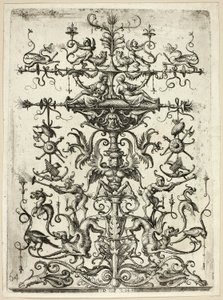 Arabeszkekkel díszített dísz, 1526/30, nyomtatva 1684