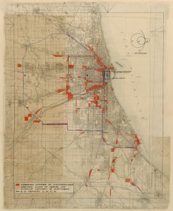 Chicago, Chicago, Illinois terve, vasúti áramkörök diagramja