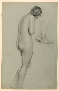 Rajz, Női akt, 1858 alkotó: Daniel Huntington