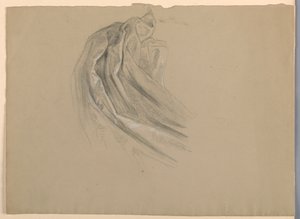 Rajz, Tanulmány "A Magdalen"-hez, D, 1852 alkotó: Daniel Huntington