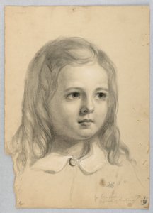 Rajz, tanulmány a "Christiana" másolatához, 1850 alkotó: Daniel Huntington