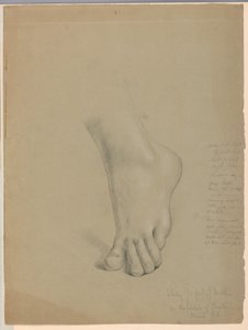 Rajz, tanulmány a "Christiana" másolatához, 1850. március alkotó: Daniel Huntington