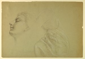 Rajz, tanulmány az "Igazságosság és béke" számára, 1886 alkotó: Daniel Huntington