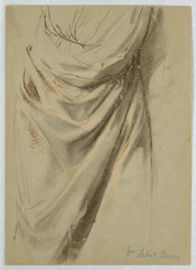 Rajz, tanulmány a "Tribute Money"-hoz, 1852 alkotó: Daniel Huntington