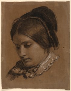 Rajz, A művész felesége, Sophie, 1853 alkotó: Daniel Huntington