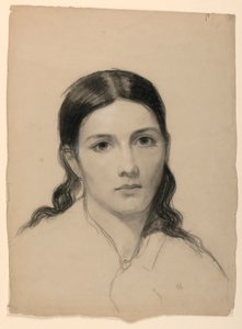 Rajz, A művész felesége, Sophie, 1853 alkotó: Daniel Huntington