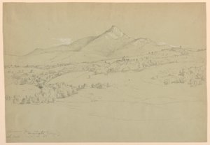 A Chocorua-hegy a Tamworth Village melletti dombról alkotó: Daniel Huntington