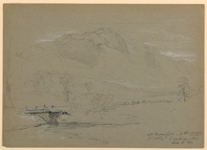 Mount Mansfield a Pleasant Valley Roadról, Cambridge, Vermont alkotó: Daniel Huntington