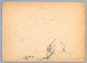 Mt. Jefferson a Glen House-ban, New Hampshire-ben alkotó: Daniel Huntington