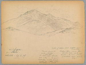 Mt. Lafayette Oak Hillből, Littletonból, New Hampshire-ből alkotó: Daniel Huntington