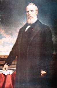 Rutherford B. Hayes (1822-93) (olaj, vászon) alkotó: Daniel Huntington