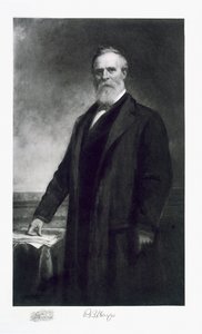 Rutherford B. Hayes, az Amerikai Egyesült Államok 19. elnöke, pub. 1901 (mélynyomás) alkotó: Daniel Huntington