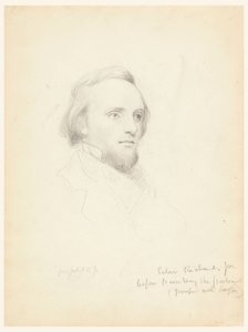 Vázlat Peter Richards fejéről a portréjához alkotó: Daniel Huntington