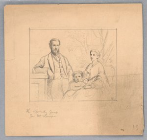Tanulmány a „Titian Showing alkotó: Daniel Huntington