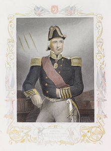 Sir Edmund Lyons tengernagy (színes metszet)